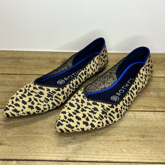 Rothy's Shoes - Rothy's The Point Cheetah print flats